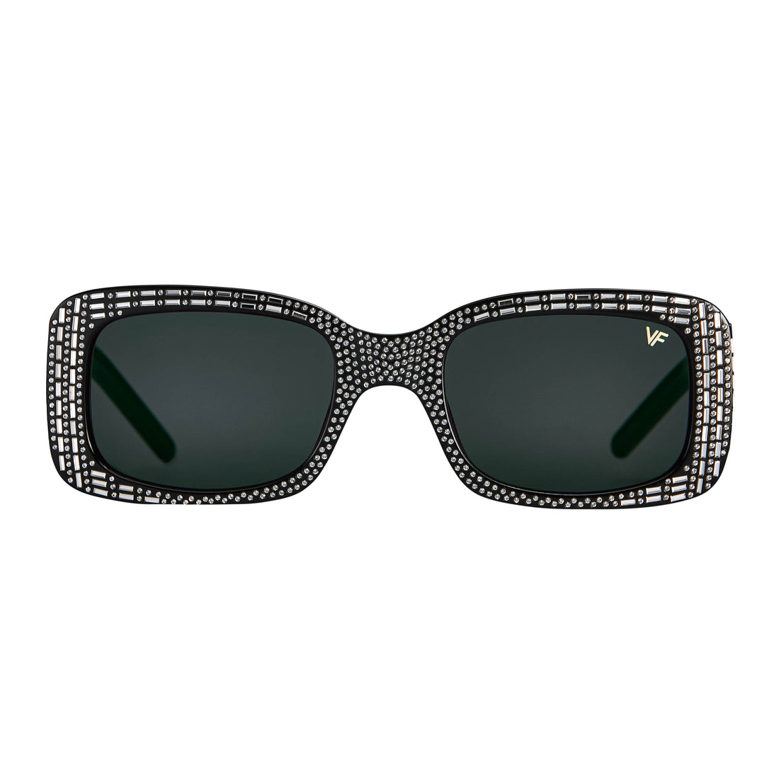 Godfather Black Acetate Swarovski Baguette Crystals Edition