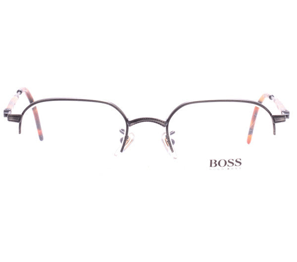 Silver Tortoise Clear Half Rim Rectangular - Main Image