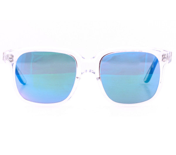 Emmanuelle Khahn 8082 Clear Iridium Lenses Front