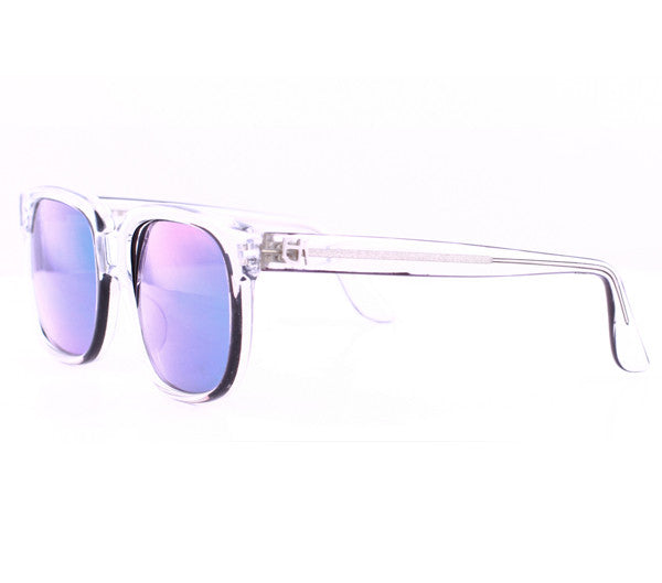 Emmanuelle Khahn 8082 Clear Iridium Lenses Side