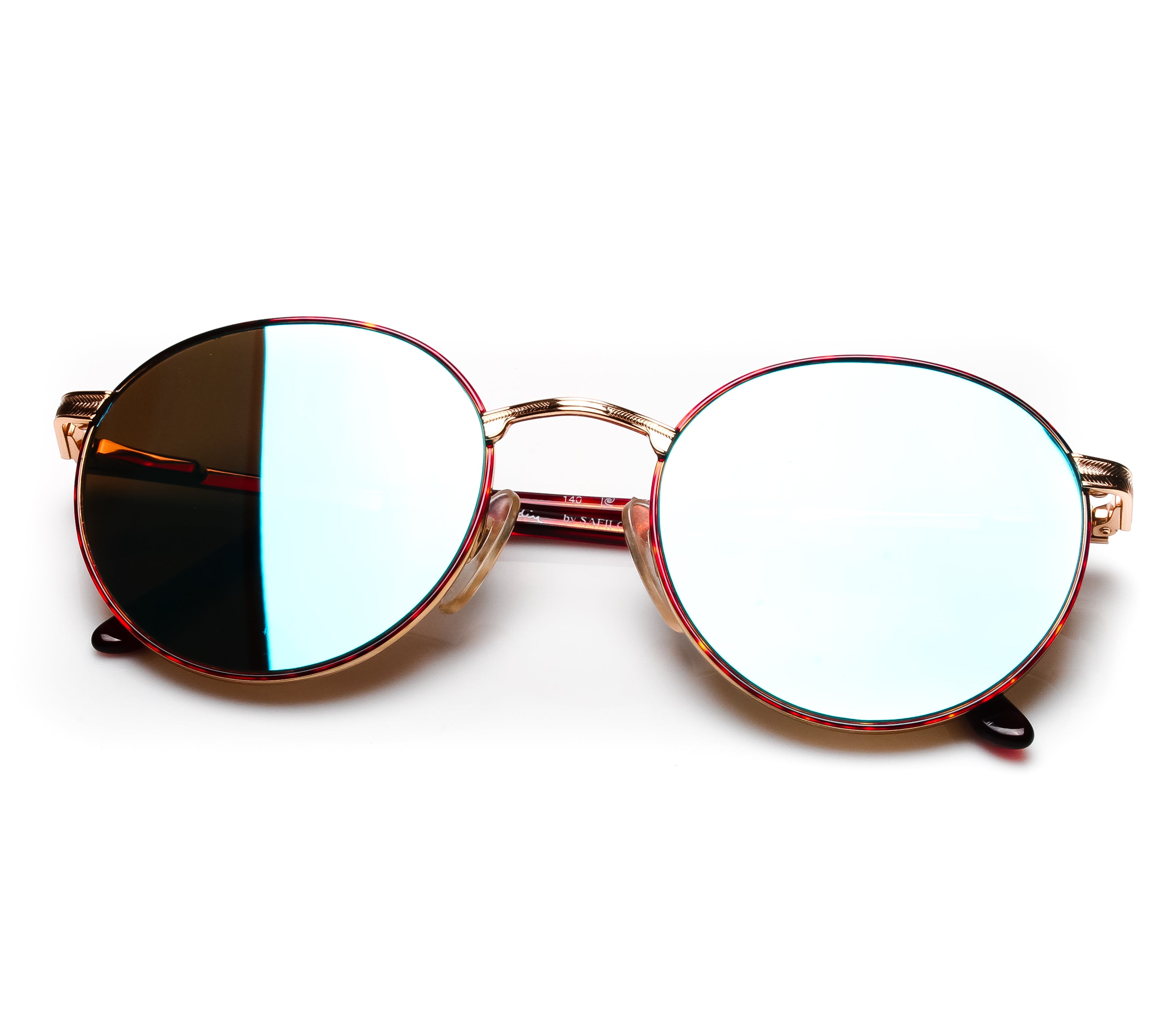 Pierre Cardin 6549 ( Black Blue Mirror Flat Lens )