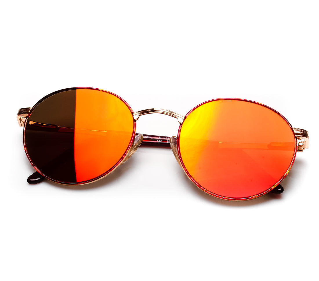 Pierre Cardin 6549 ( Black Orange Mirror Flat Lens )