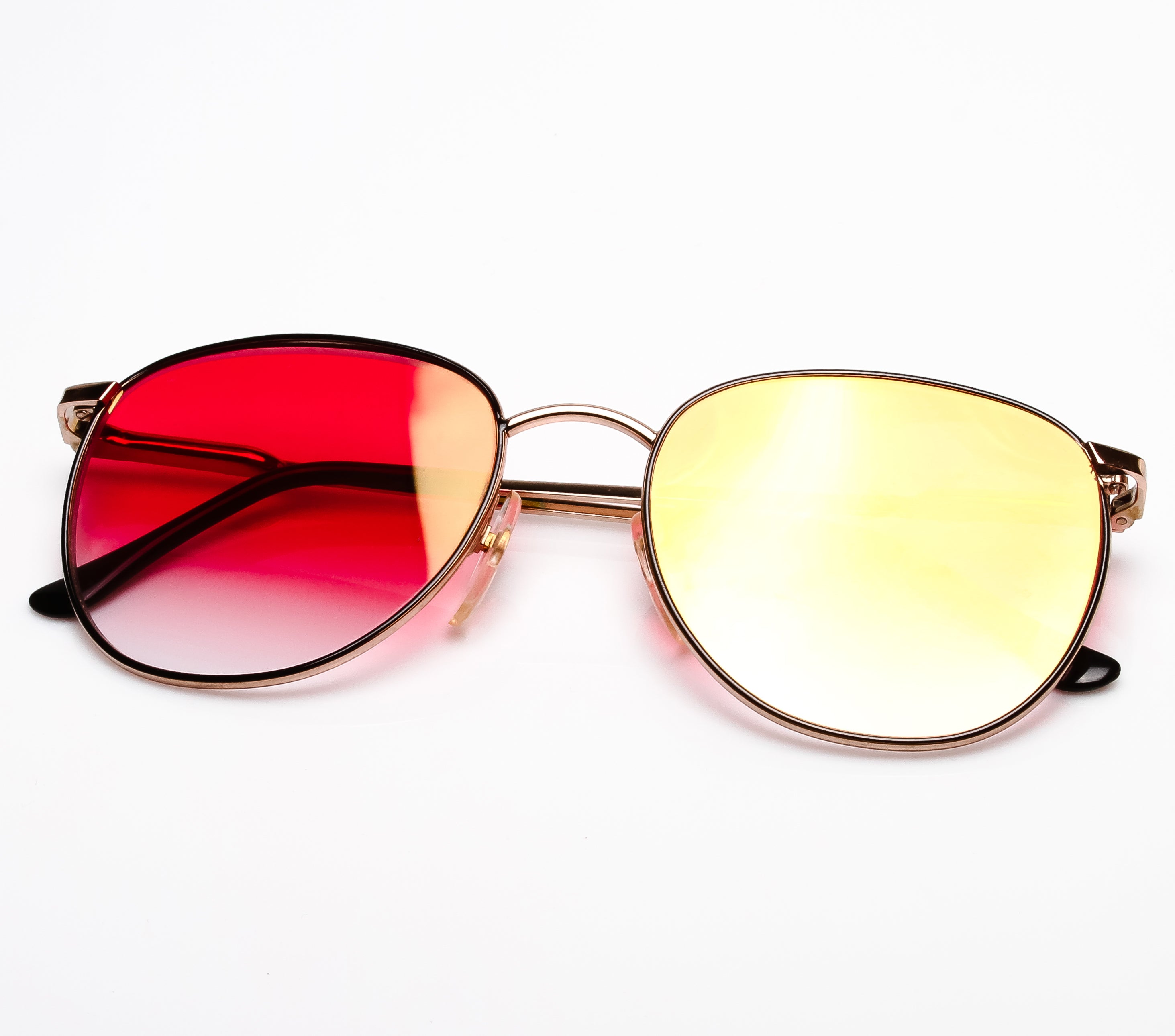 Lennon 10 C3 (Red Gradient Flash Gold Flat Lens)