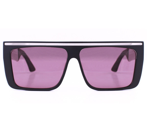 Vintage Frames by Corey Shapiro Love/Hate II Matte Black/Silver Front