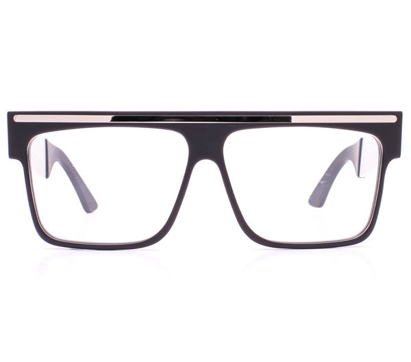 Vintage Frames by Corey Shapiro Love/Hate Matte Black/Silver Front