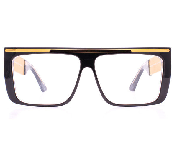 Vintage Frames by Corey Shapiro Love/Hate II Black/Gold Front