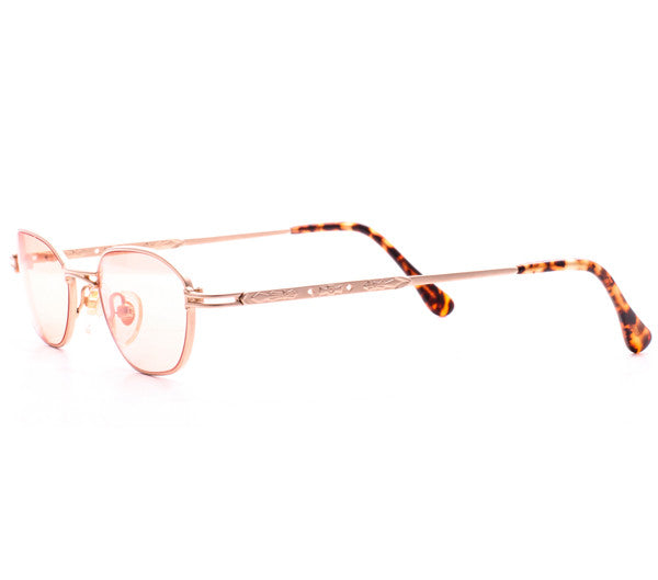 Vintage Paolo Gucci 7108 21k Gold Plated Sunglasses Side