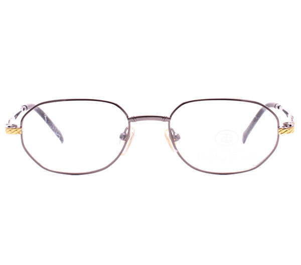 Vintage Paolo Gucci 7221 21k Gold Plated Sunglasses Front