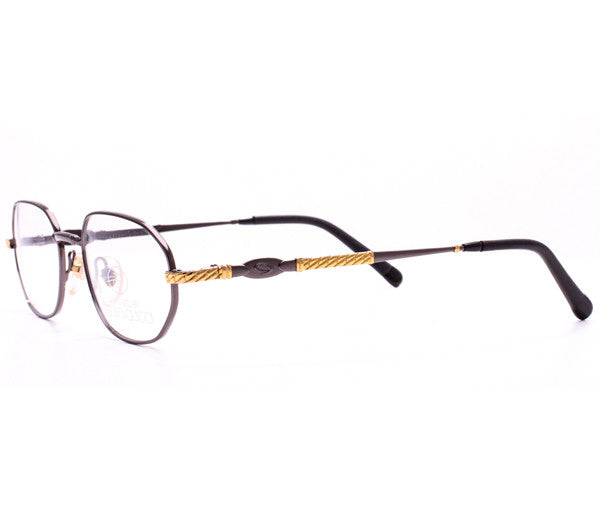 Vintage Paolo Gucci 7221 21k Gold Plated Sunglasses Side