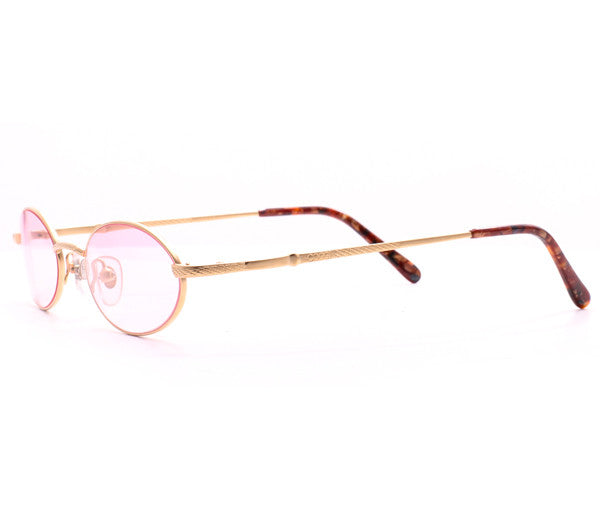 Vintage Paolo Gucci COOGI 7443 21k Gold Plated Sunglasses Side