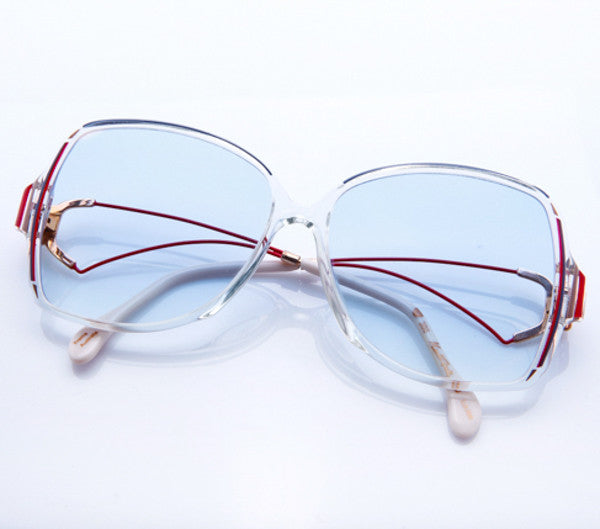 VF by Vintage Frames Bardot (Flash Light Blue Flat Lens)