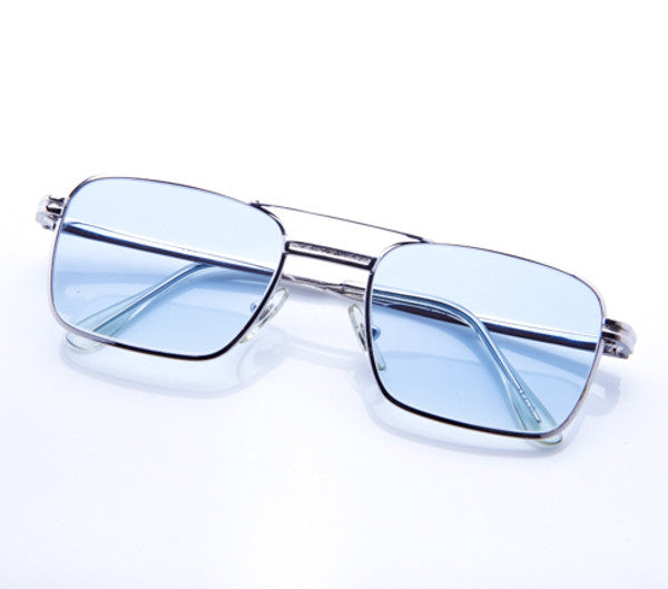 VF by Vintage Frames Eastwood (Flash Light Blue Flat Lens)