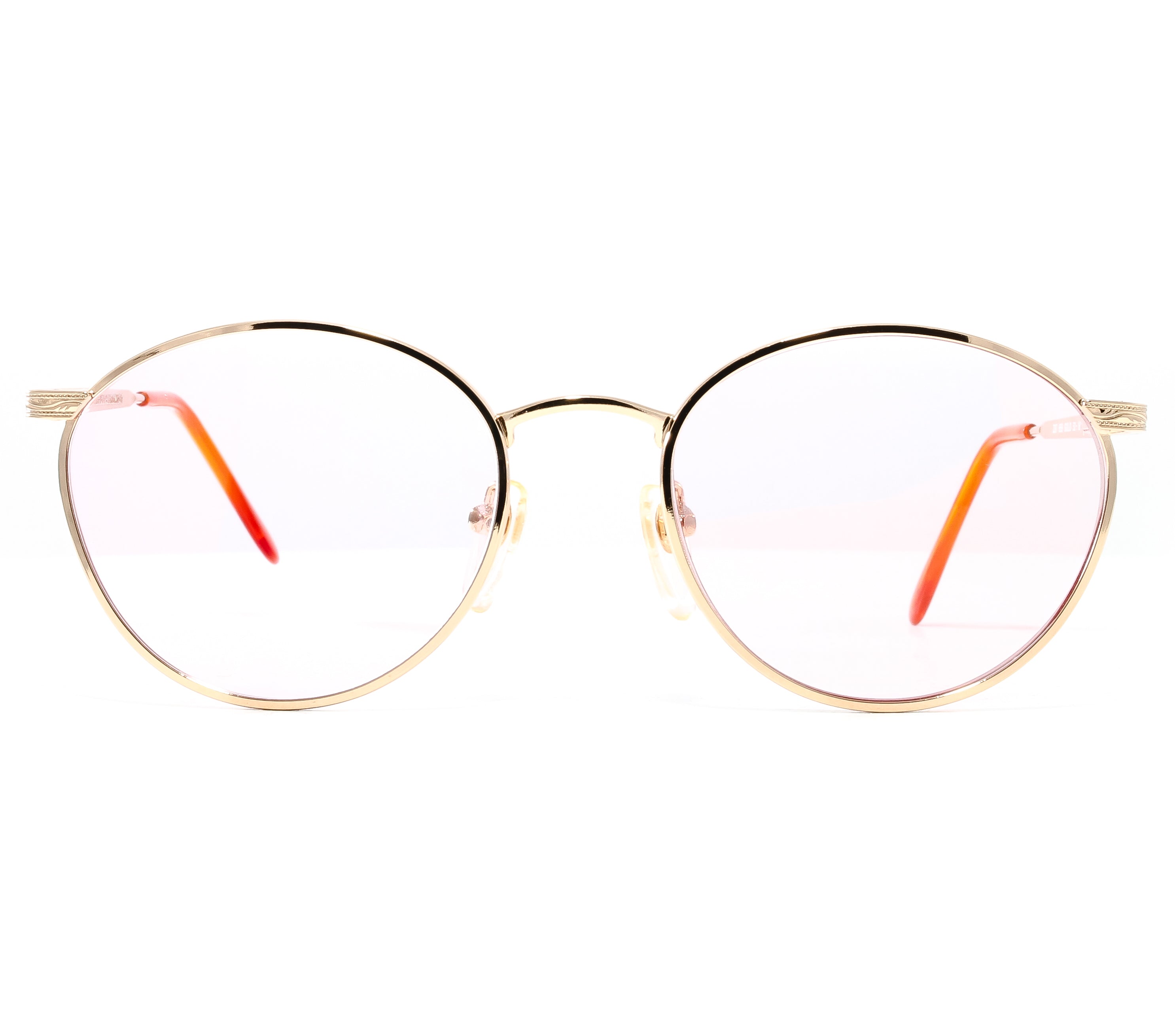 VF by Vintage Frames Miami Vice 4 (Baby Pink Flash Gold Flat Lens) Front