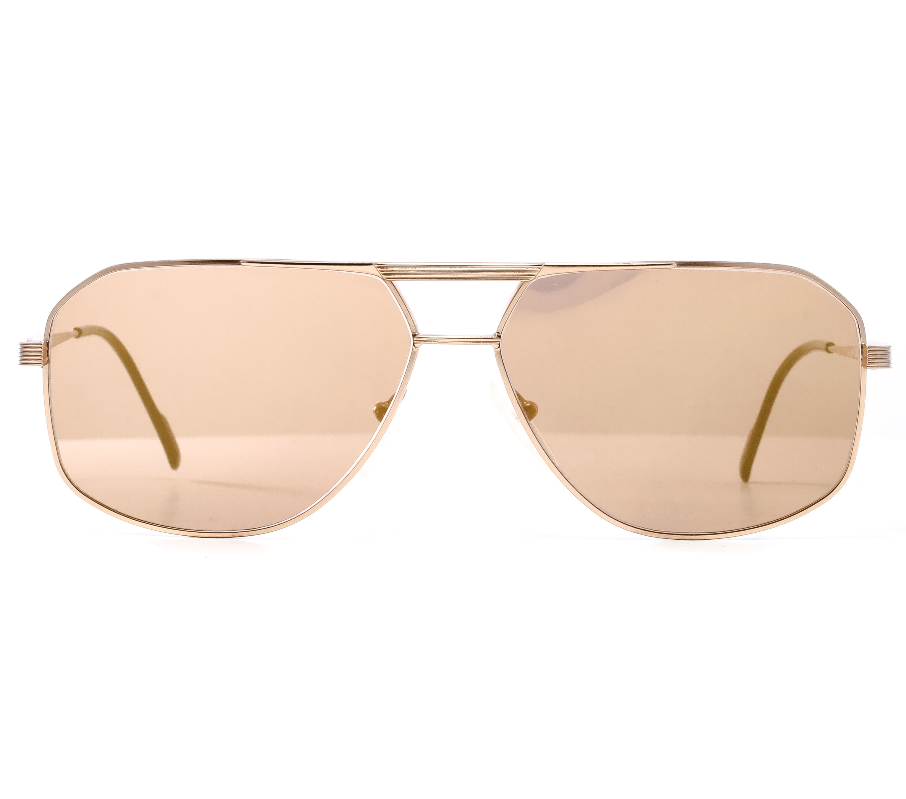 VF by Vintage Frames Snatch Daytona OG (Brown Flash Gold Flat Lens) Front