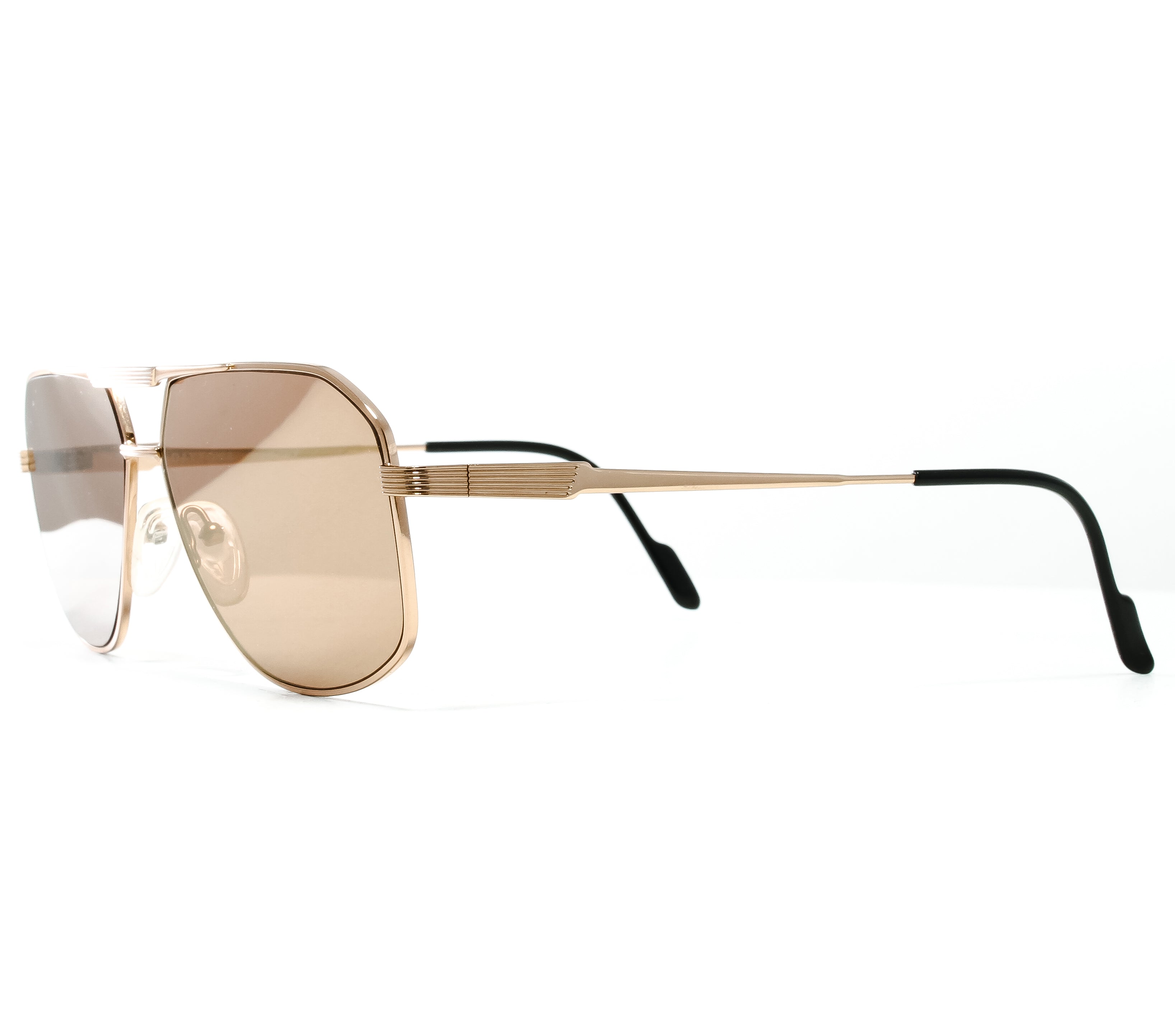 VF by Vintage Frames Snatch Daytona OG (Brown Flash Gold Flat Lens) Side