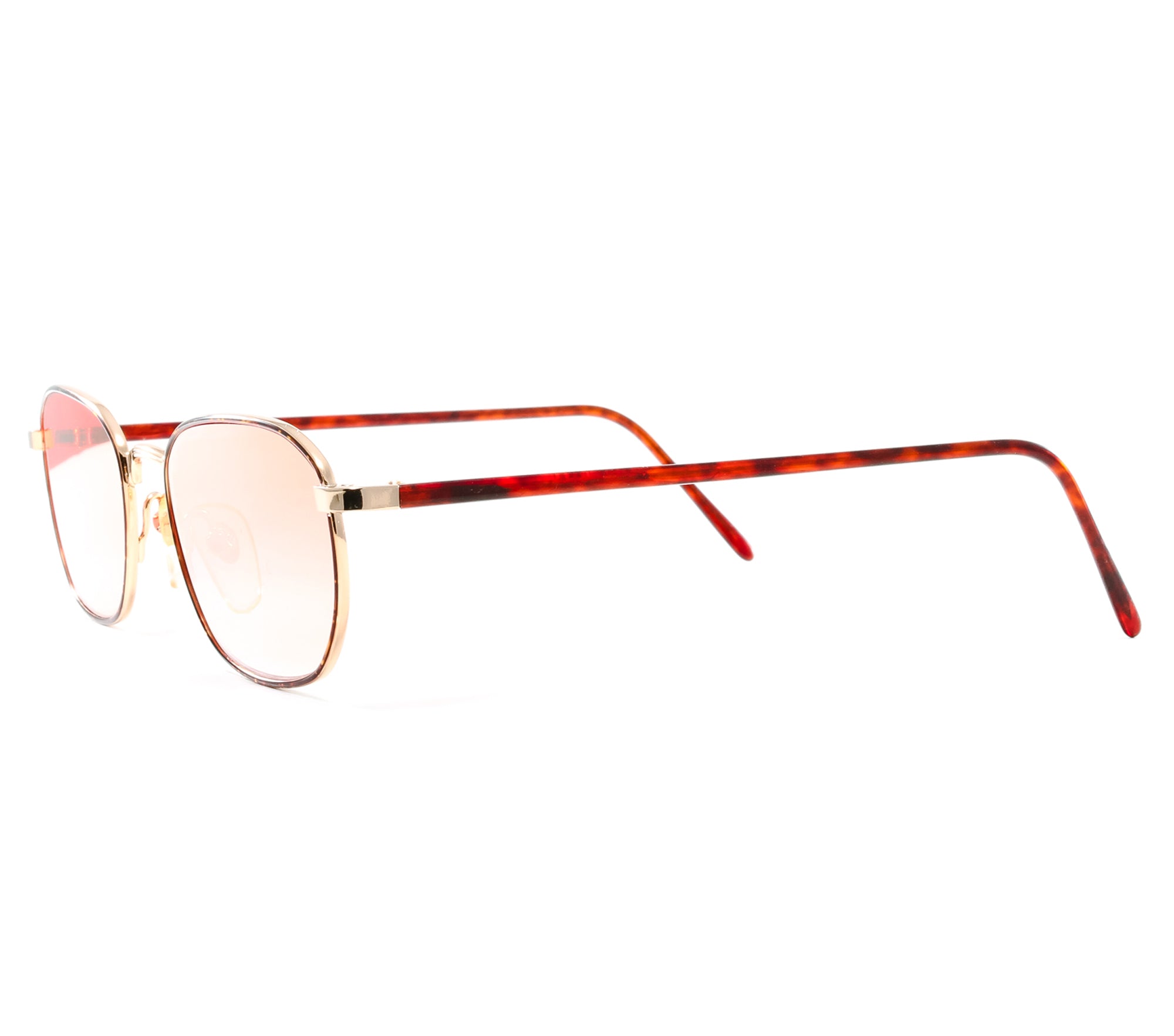 VF by Vintage Frames Detroit Player Grand Prix Edition (Ferrari Red Gradient Flat Gold Flat Lens) Side