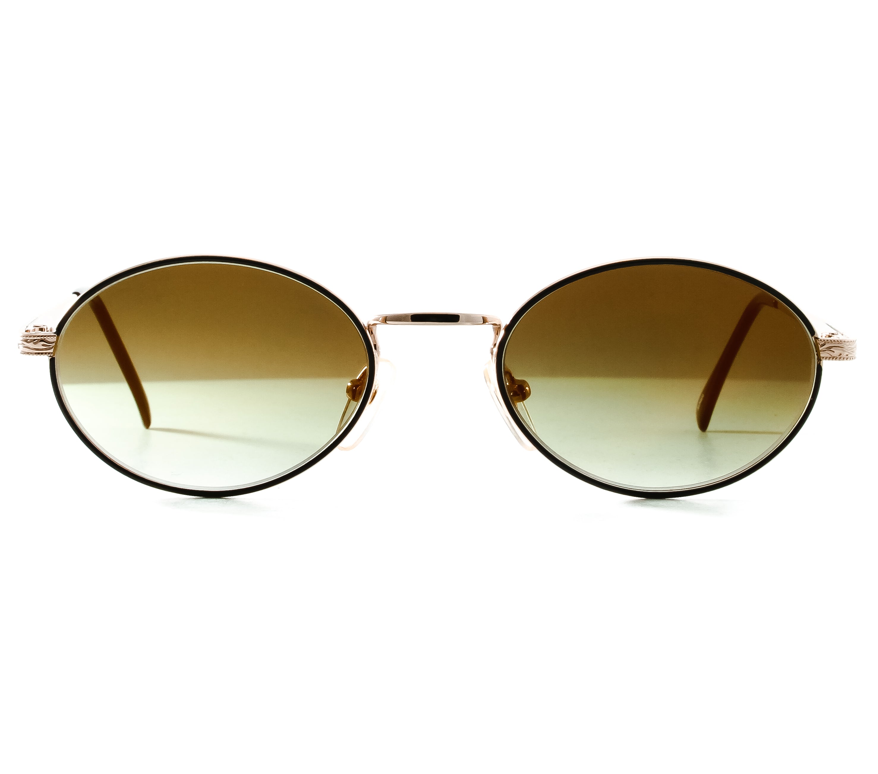 VF by Vintage Frames The Firm Grail (Moss Green Flash Gold Flat Lens) Front