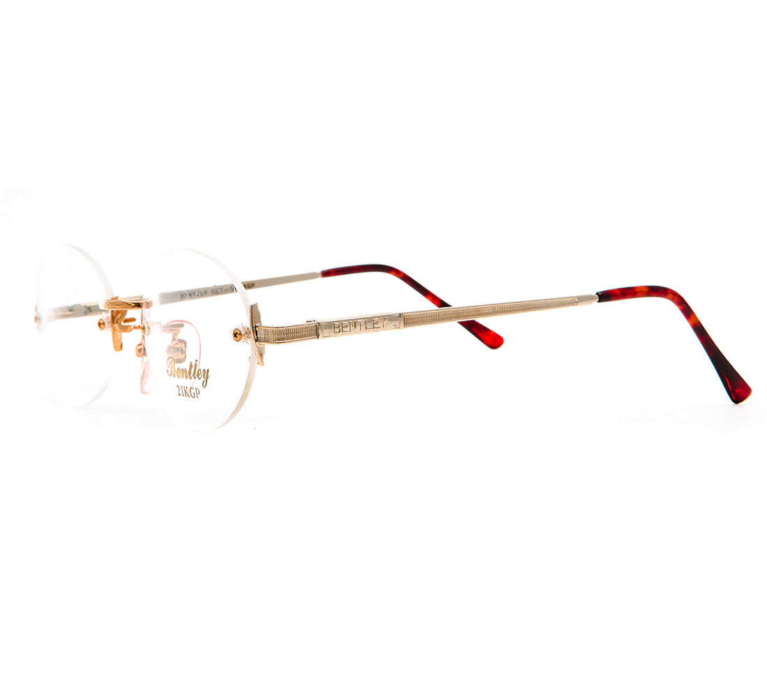 Bentley 21K Gold Plated Oval Side