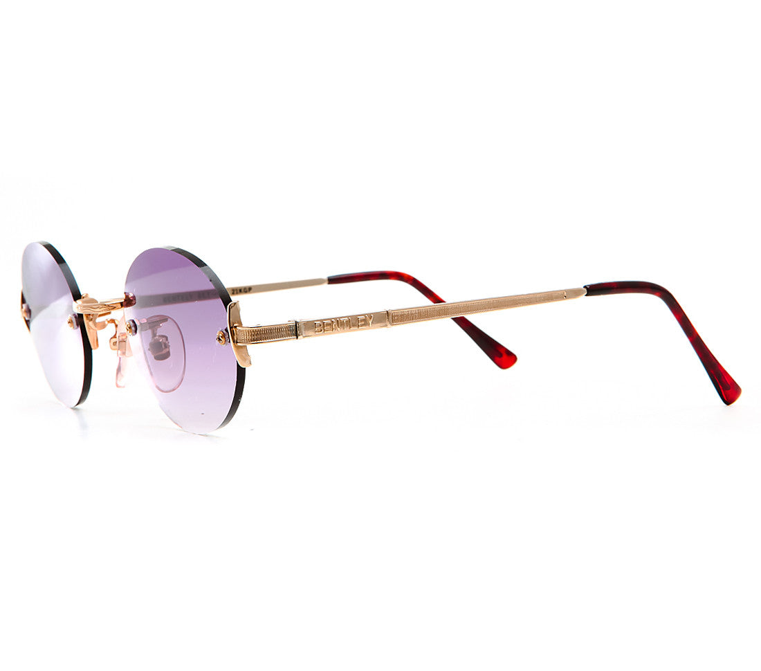 Bentley 21K Gold Plated Oval Side