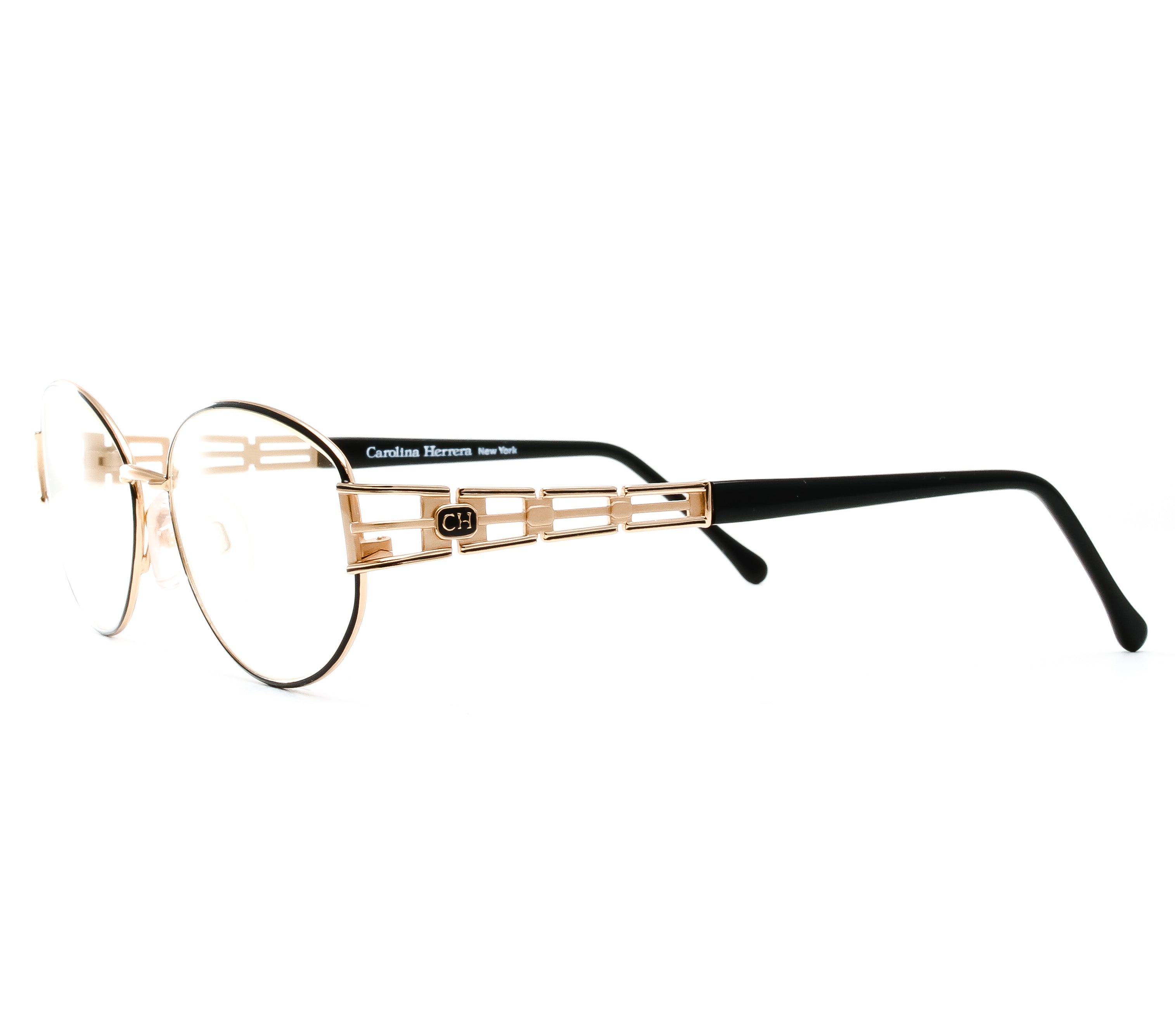 Carolina Herrera CH 720 ( Clear Flash Gold Curved Lens ) Side