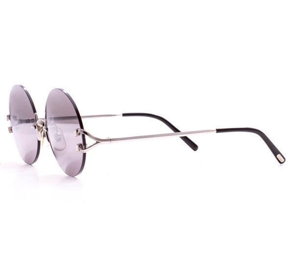 Vintage Cartier Madison Black Sunglasses Side