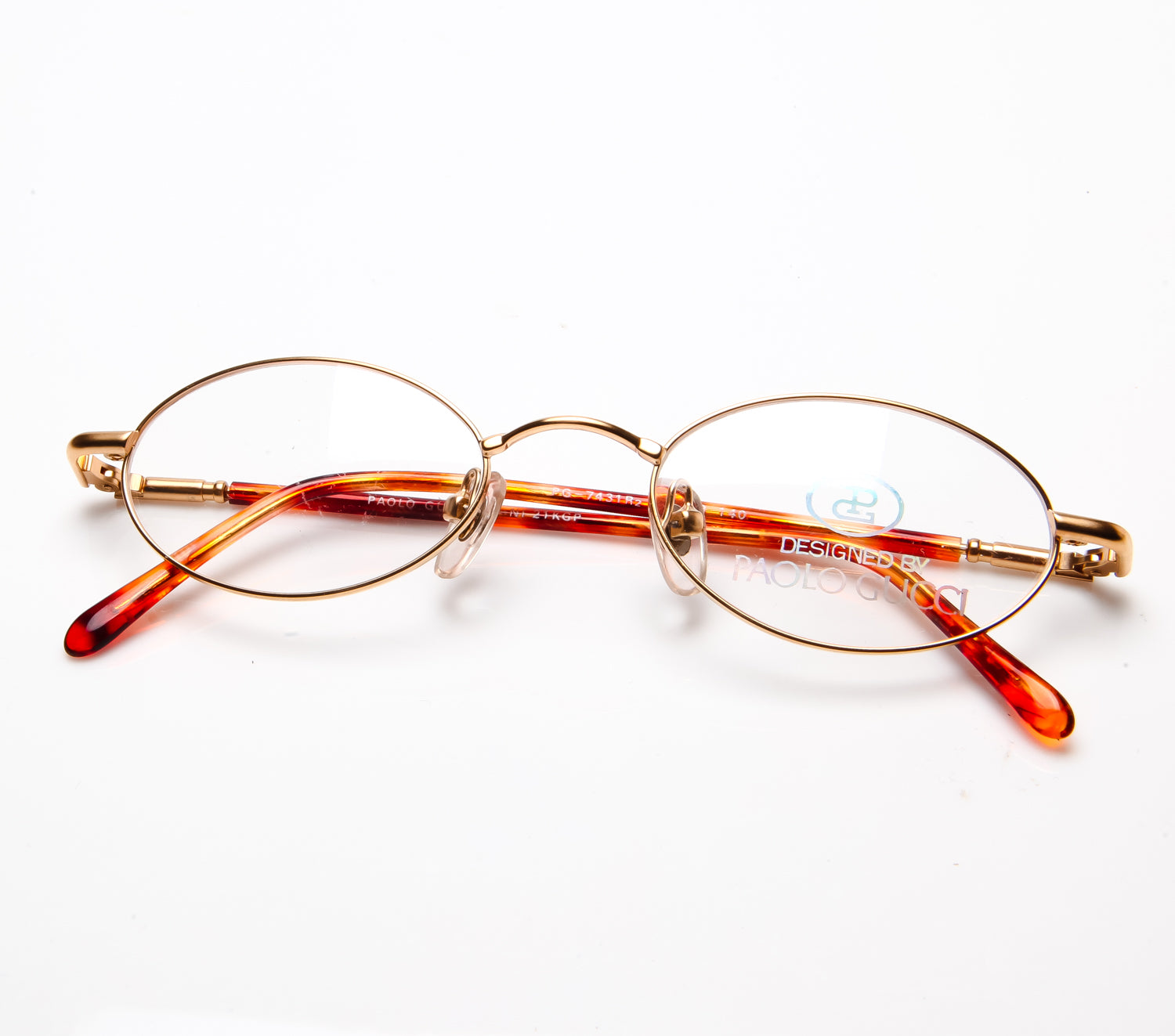 Paolo Gucci 7431R 21K Gold Plated (Clear Lens)