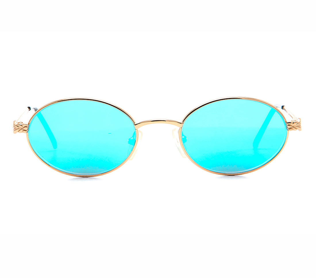Gianfranco Ferre 238 (Black Blue Mirror Flat Lens)