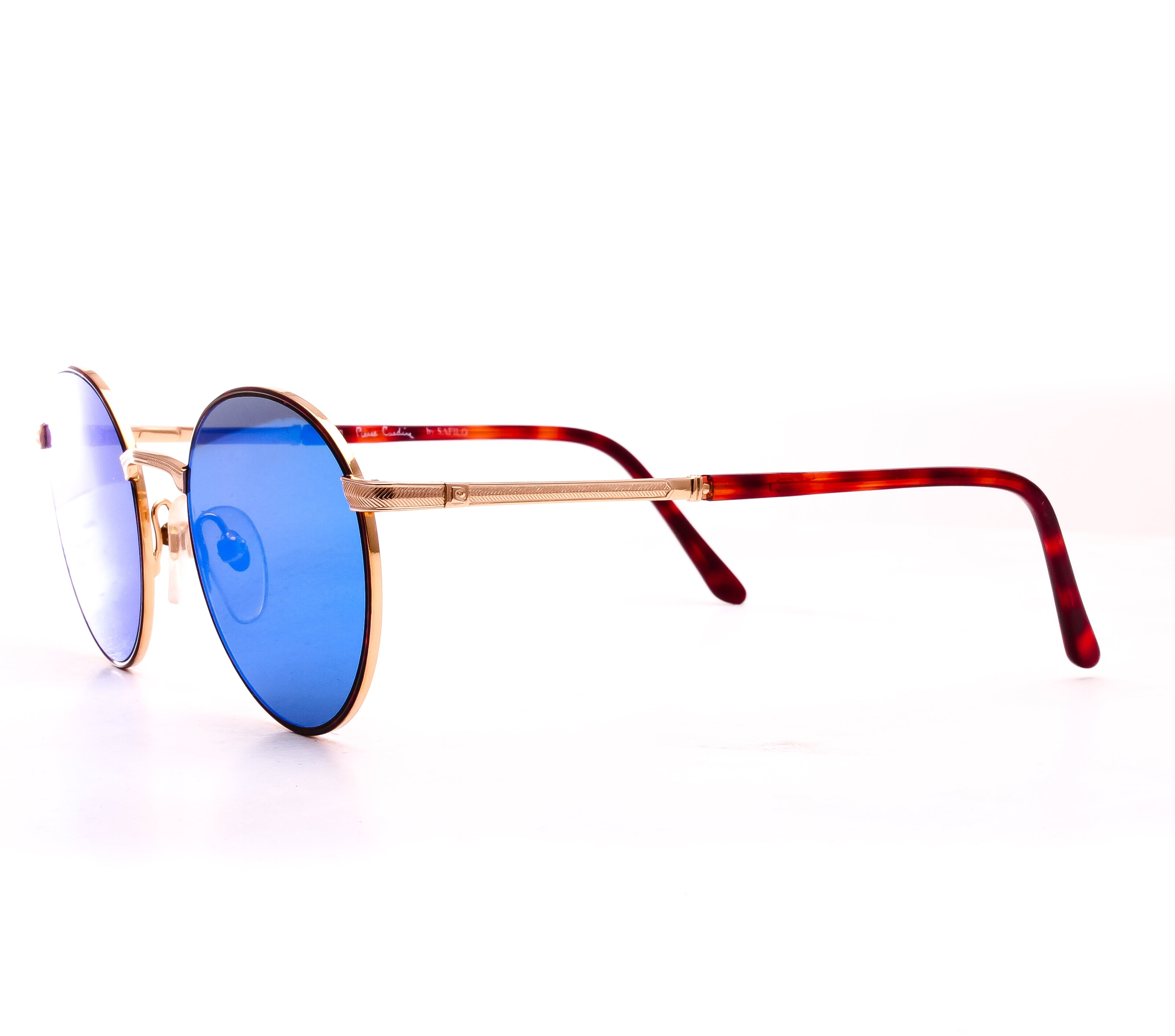 Pierre Cardin 6549 ( Black Blue Mirror Flat Lens )