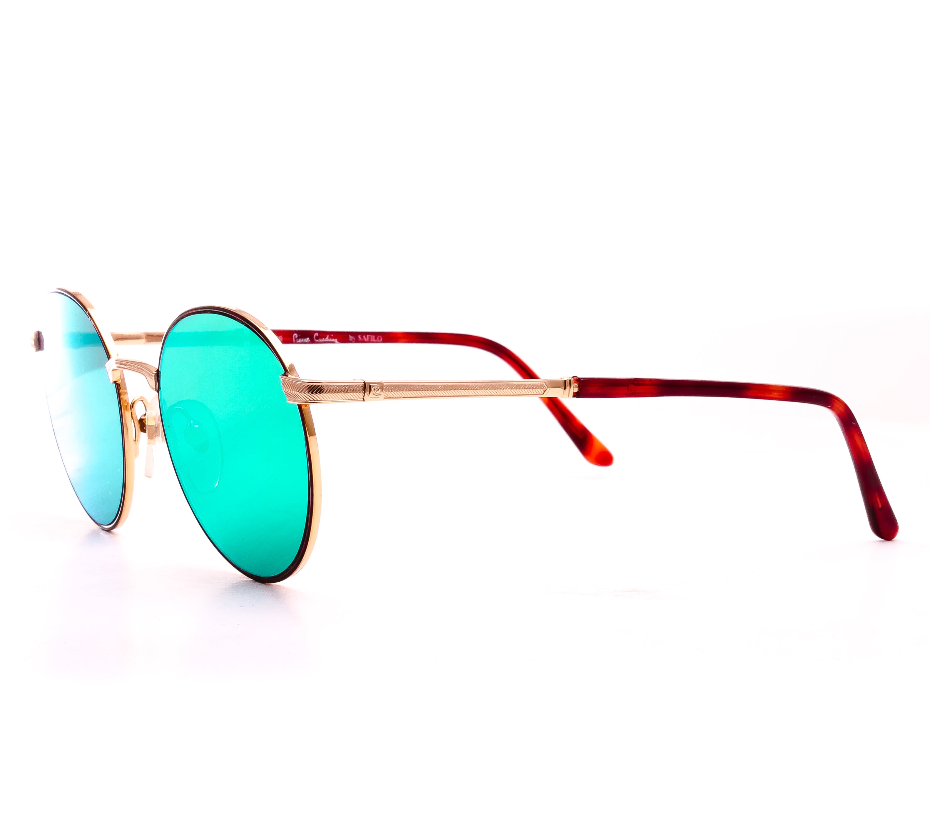 Pierre Cardin 6549 ( Black Green Mirror Flat Lens )