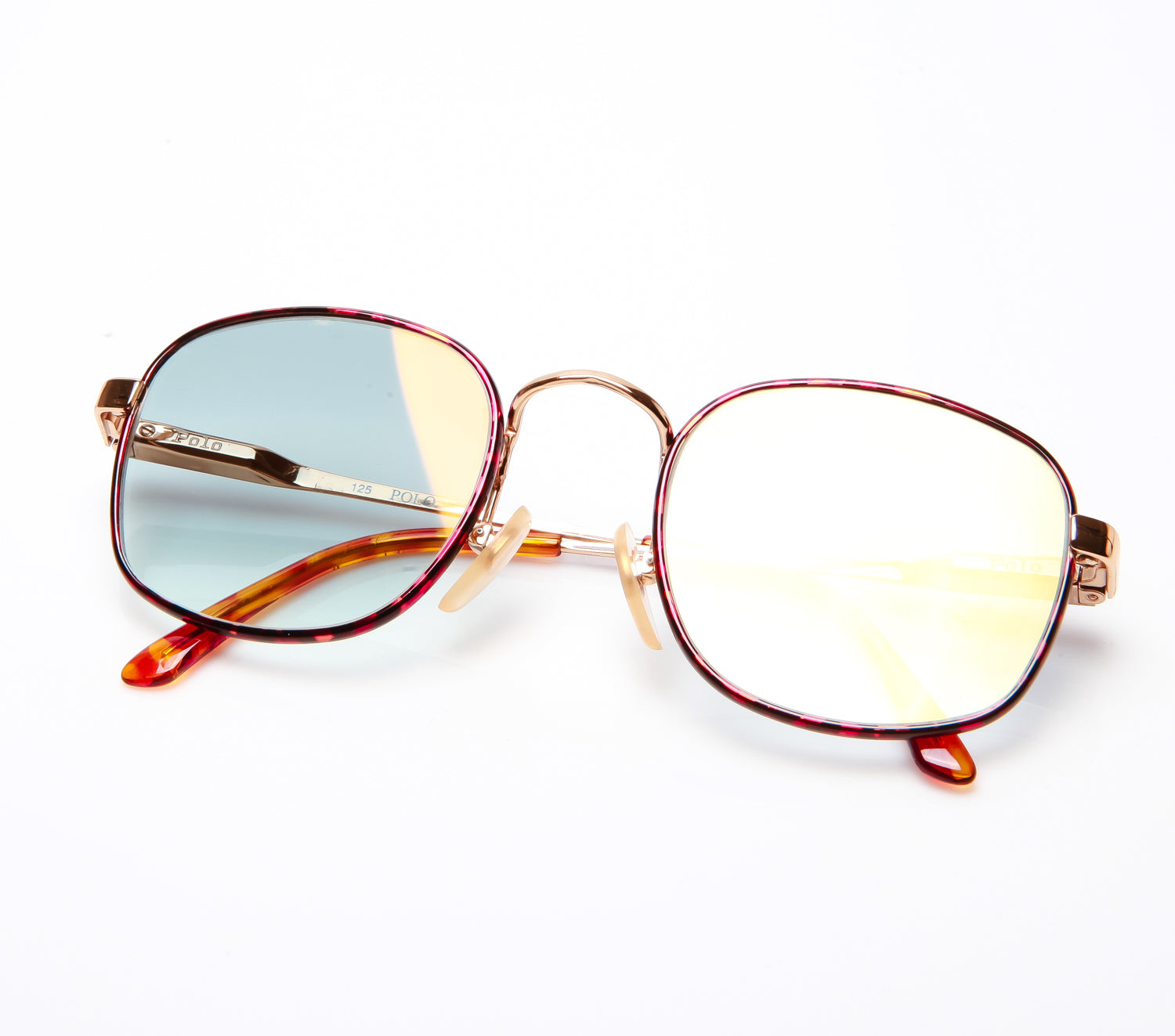 Polo PREP 9/N 079 (Light Navy Flash Gold Flat Lens)