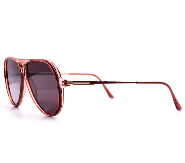 Vintage Frames De Niro Black Zero Base Curve Lenses Side