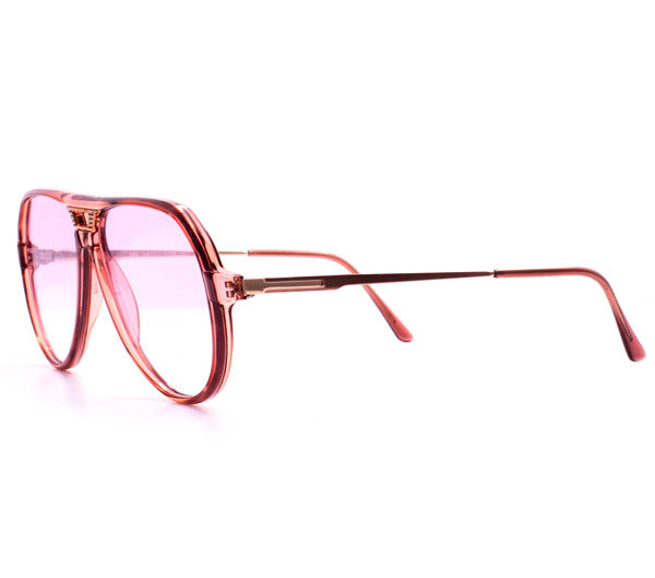Vintage Frames De Niro Lilac Flash Gradient Zero Base Curve Lenses Side