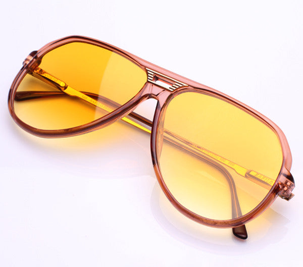 Vintage Frames De Niro Orange Gradient Zero Base Curve Lenses