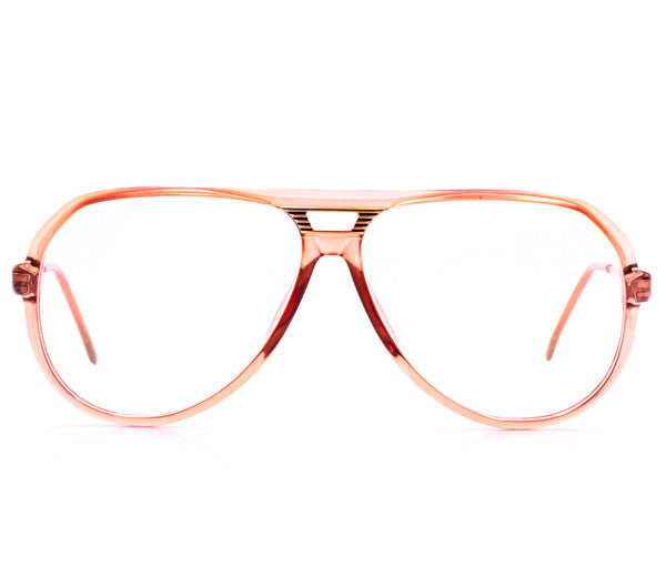 Vintage Frames De Niro Pink Flash Gradient Zero Base Curve Lenses Front