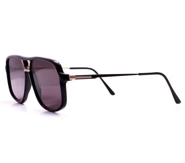 Vintage Frames Pesci Black Zero Base Curve Lenses