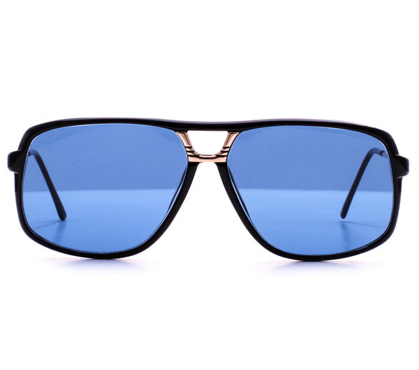 Vintage Frames Pesci Blue Zero Base Curve Lenses