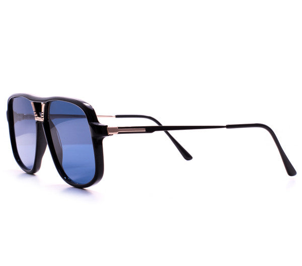 Vintage Frames Pesci Blue Zero Base Curve Lenses