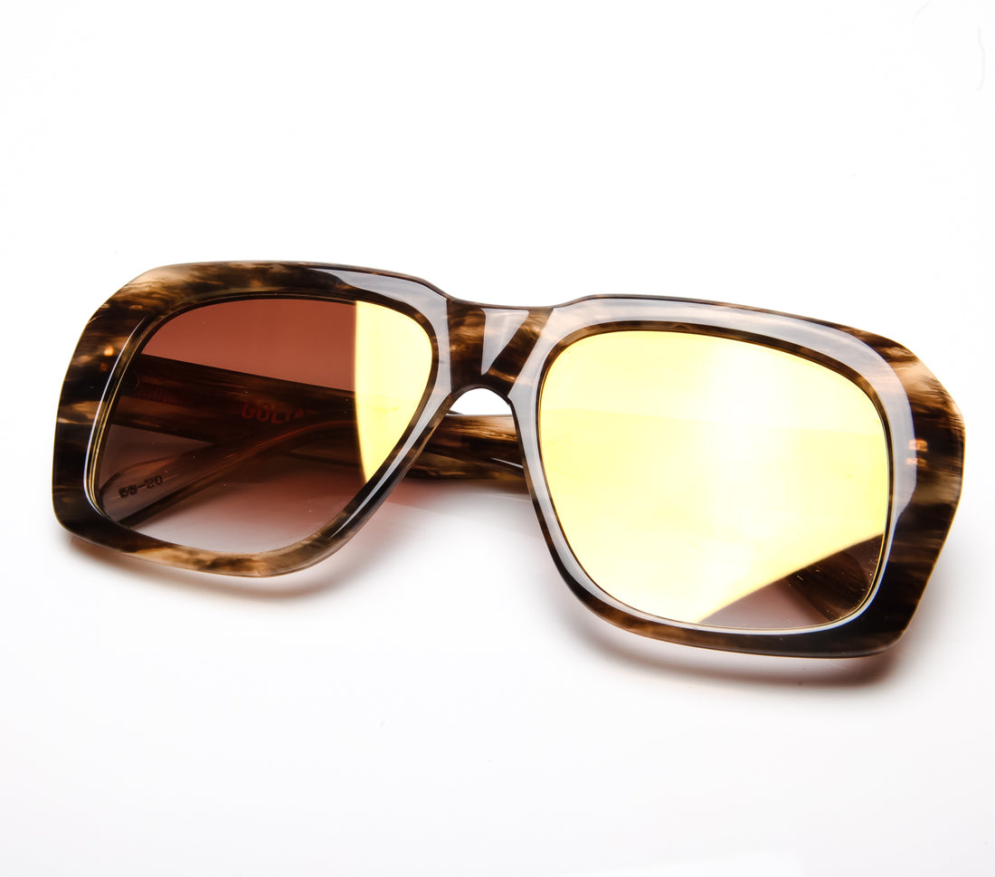 Ultra Goliath C18 Brown Gradient Flash Gold Flat Lens