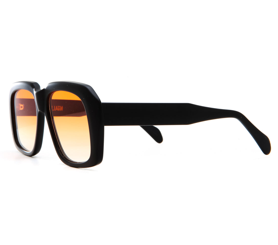Ultra Goliath Matte Black Tangerine Gradient Flat Lens