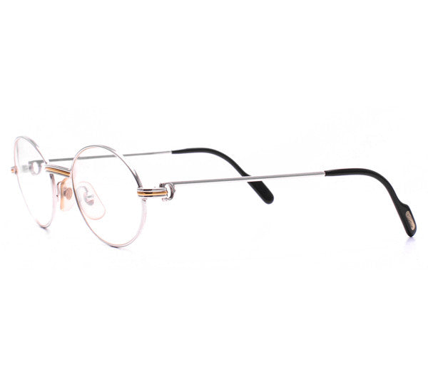 Cartier Saint Honore Platinum/Gold Clear Lens Side