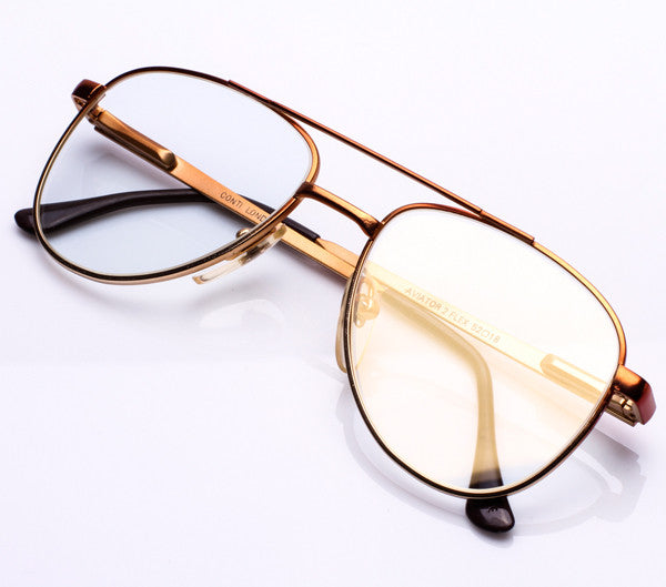 VF by Vintage Frames Rusty Trombone (Clear Flash Gold)