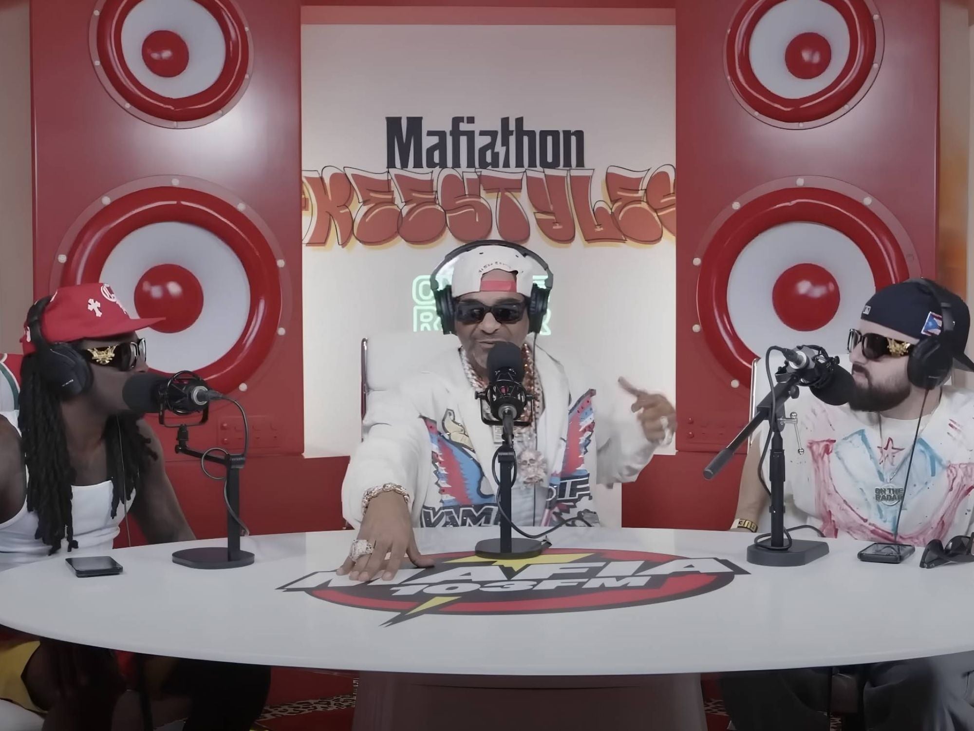 Jim Jones and Kai Cenat at Mafiathon 3 On The Radar