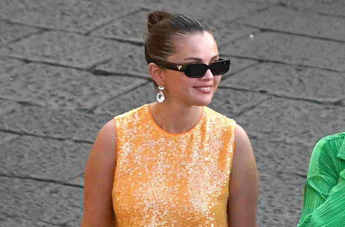 Selena Gomez wearing VF Soho Sunglasses in Capri Italy