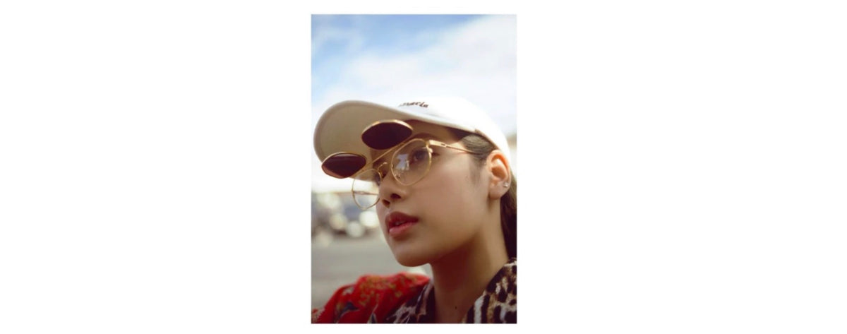 Lisa of Blackpink K-pop group wearing Vintage Frames Company sunglasses