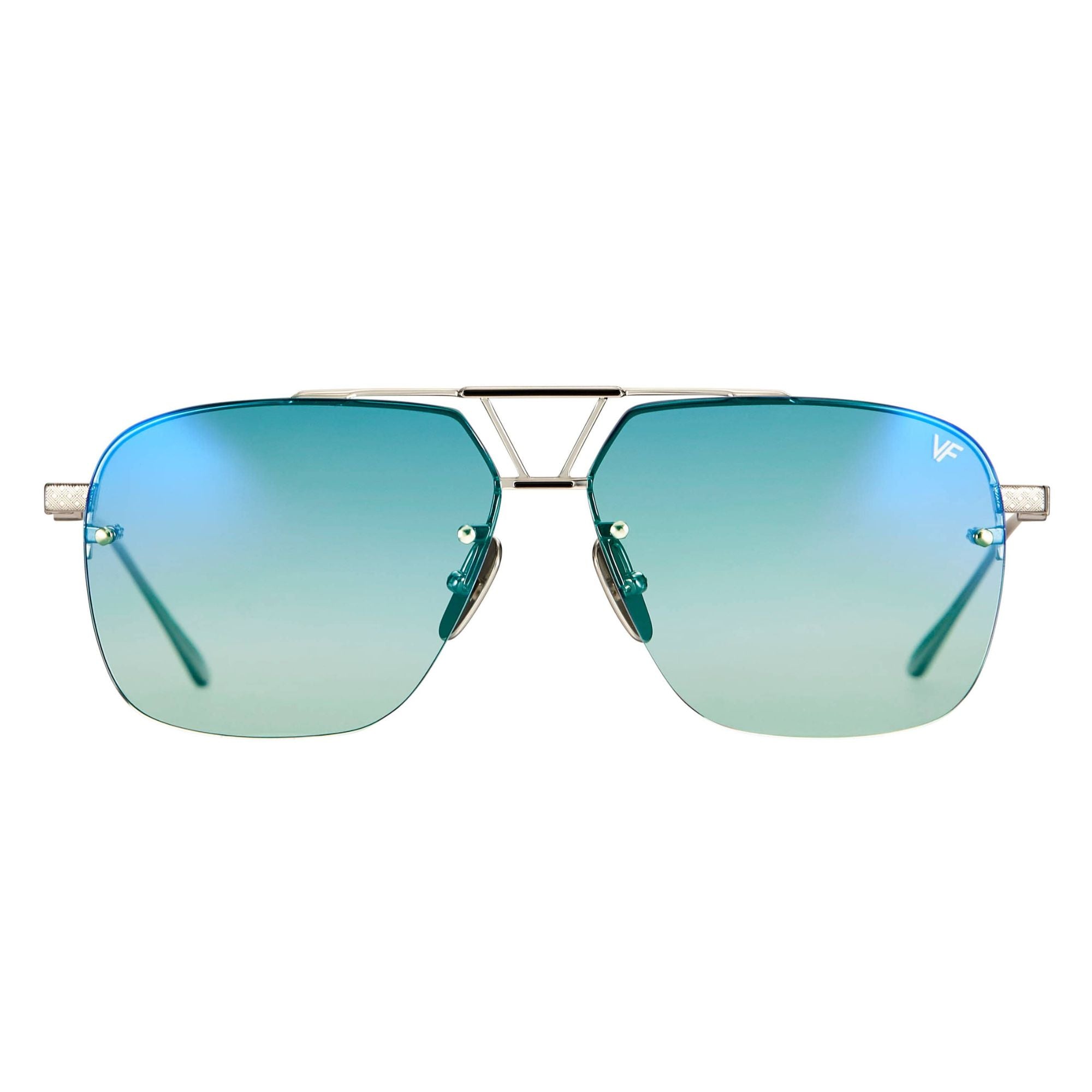 Falcon Rimless Drill Mount 24KT White Gold – Vintage Frames Company