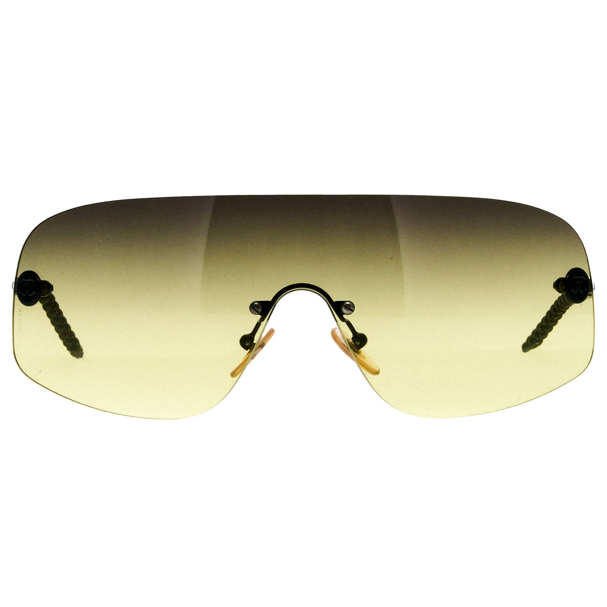 Vintage ?????? Swarovski crystals ccs Chic Green Gradient Sunglasses #048 ? Vintage CHANEL❕x Swarovski Crystal Y2K Sunglasses in  main image 3