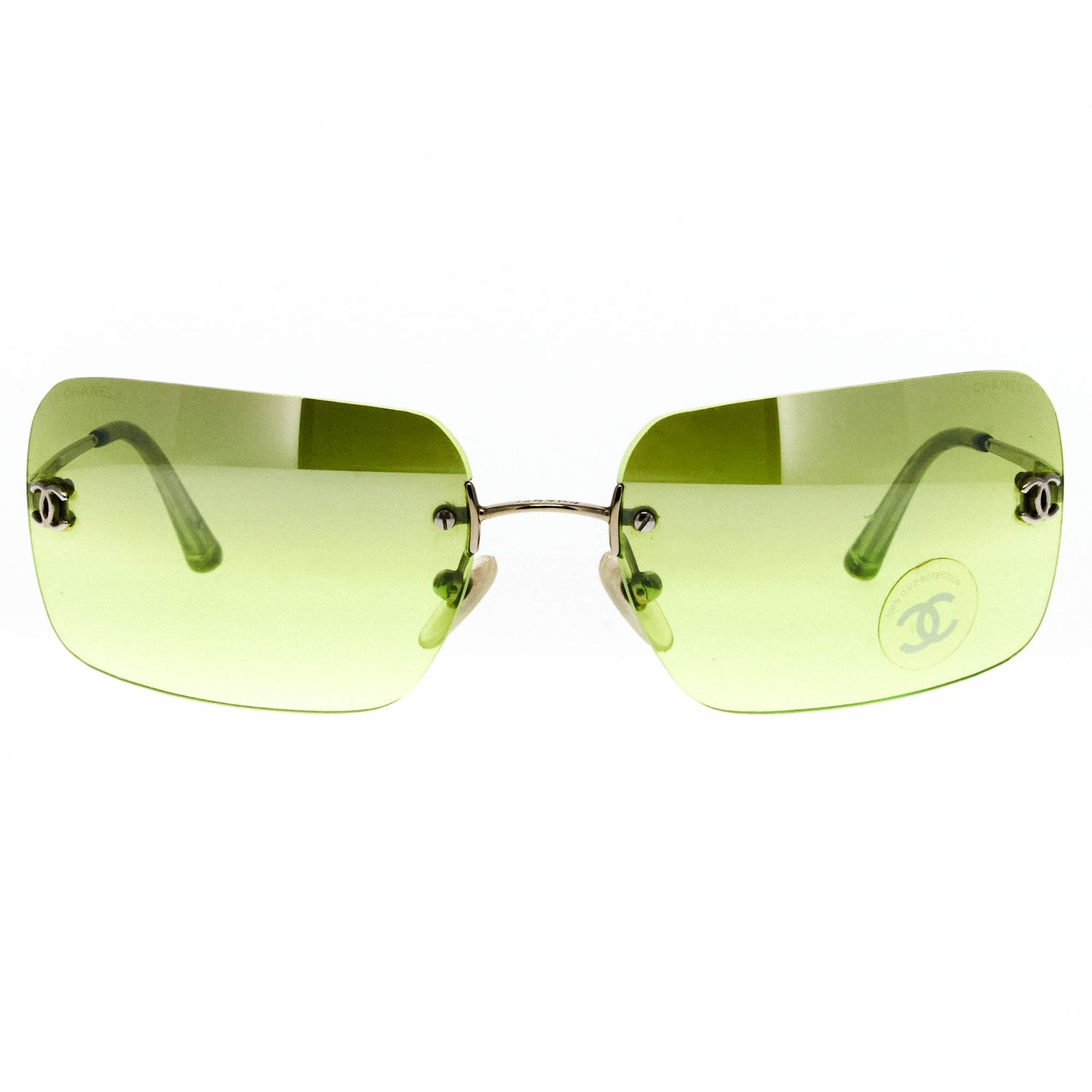 Silver/Green Green Rectangular1