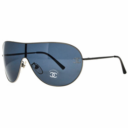 Chanel 4122‑B Silver Metal Aviator Sunglasses