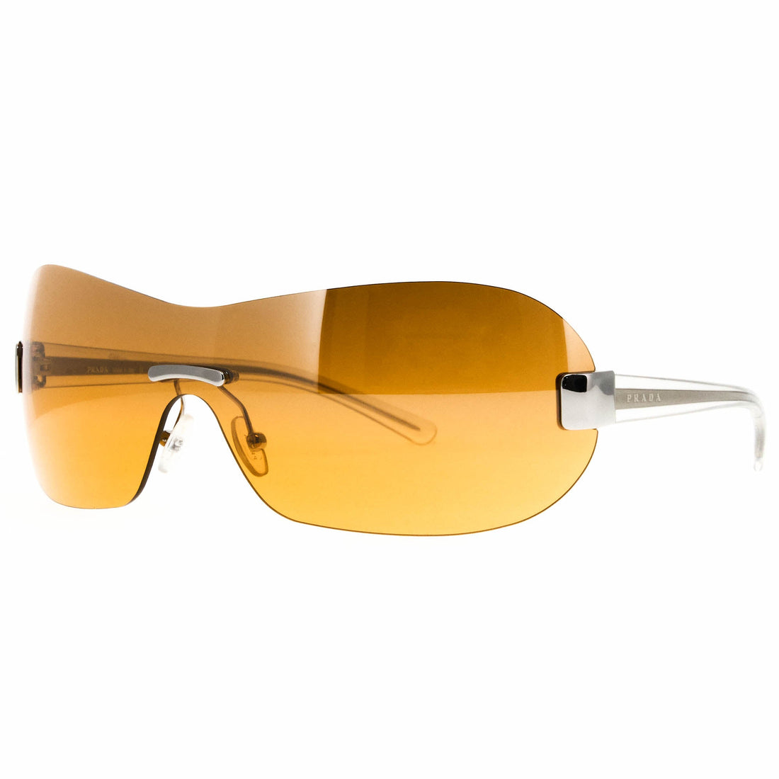 Prada Sunglasses SPR 611 Mask Gold Luxury Vintage Prada SPR 61I 1BC-4V1 – Vintage Frames Company main image 4