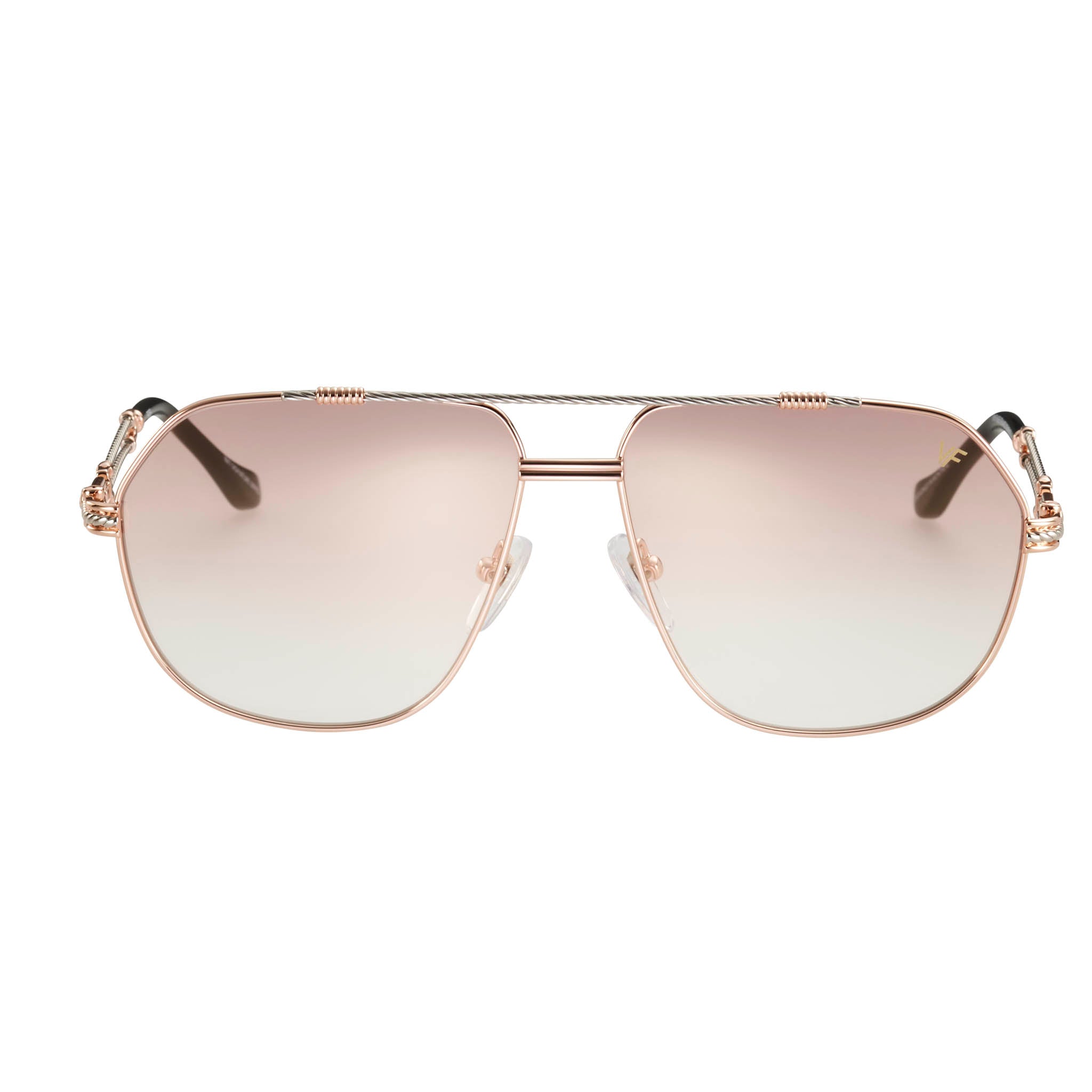 Metal Rope Boss Boss Double Rope Edition 18KT Two-Tone Rose Gold – Vintage Frames Company